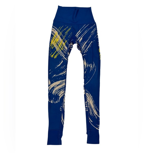 Tracy Anderson Blue Abstract Design Leggings - Picture 1 of 3